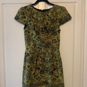 Topshop mini yellow dress US size 4 small